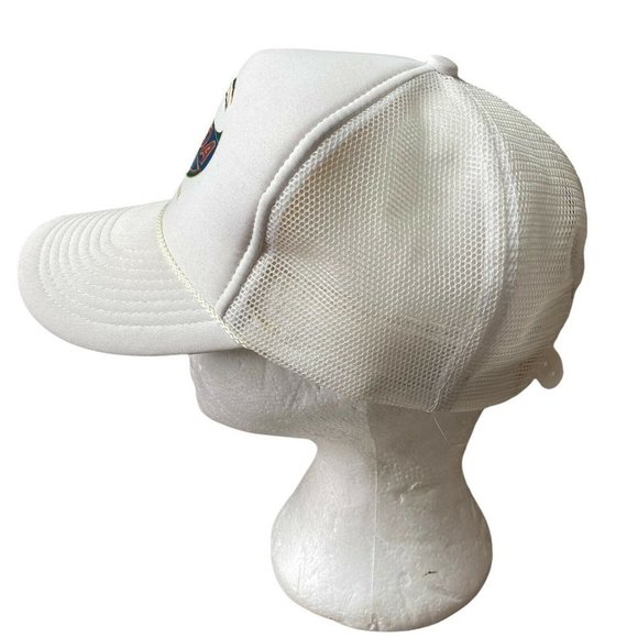 Vtg Florida Sunshine State Trucker Hat Snapback Mesh White - Picture 4 of 8